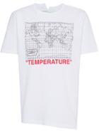 Off-white White Map Print Shortsleeved T Shirt