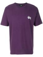 Stussy Logo Print T-shirt - Pink & Purple