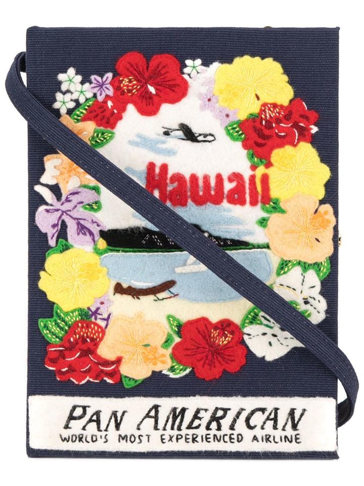 Olympia Le-tan Hawaii Book Clutch - Blue