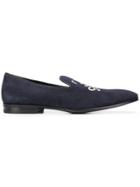 Billionaire Logo Loafers - Blue