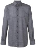 Tom Ford Circular Print Classic Shirt, Men's, Size: 41, Blue, Cotton