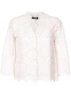 Twin-set Cropped Lace Jacket - Nude & Neutrals