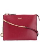 Donna Karan Flat Crossbody Wallet Bag - Red