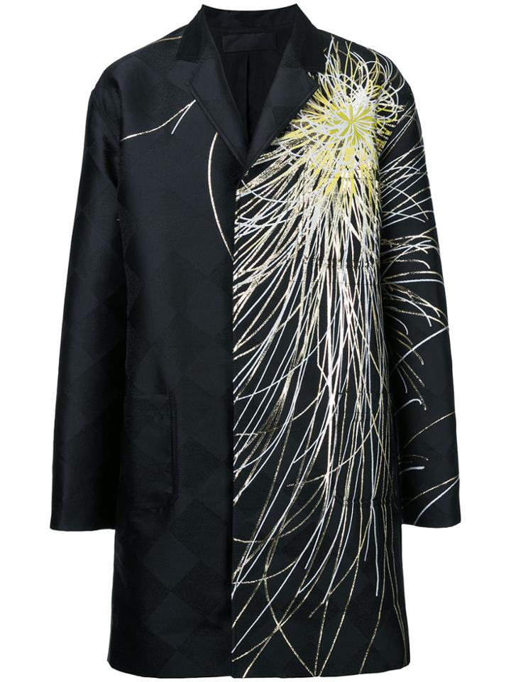 Haider Ackermann Checkered Printed Coat - Black