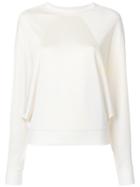Mm6 Maison Margiela Round Neck Sweatshirt - Nude & Neutrals