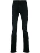 Alchemist Piercing Hardware Distressed Jeans - Black