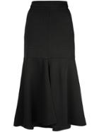 Tibi Frisse Long Skirt - Black