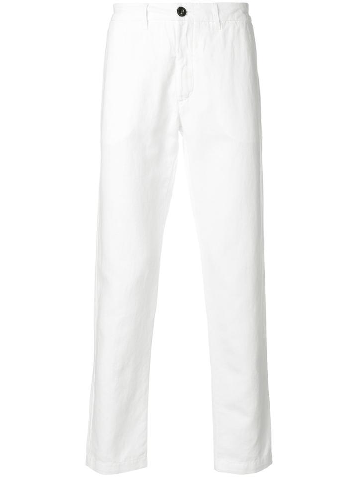 Eleventy Tailored Fitted Trousers - White