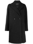 Emporio Armani Single-breasted Coat - Black