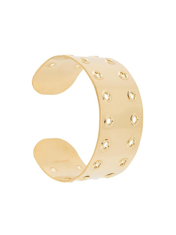 Isabel Marant Eyelet Detail Cuff, Women's, Metallic