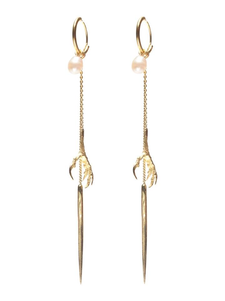Wouters & Hendrix Gold 18kt Yellow Gold 'spikes, Pearls And Claws'