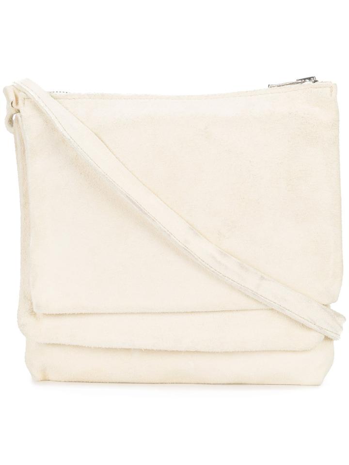 Guidi Multiple Compartment Shoulder Bag - White