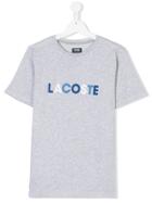 Lacoste Kids Logo Print T-shirt - Grey