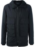 Helmut Lang Hooded Padded Jacket, Men's, Size: Small, Black, Cotton/polyamide/polyester/wool