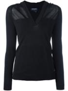 Woolrich Sheer Knitted Top, Women's, Size: Xs, Black, Viscose/polyamide