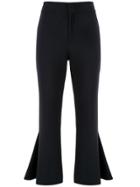 Portspure Fit And Flare Cropped Trousers - Blue