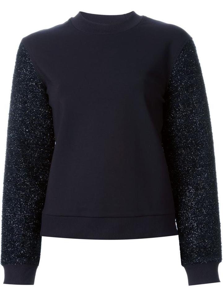 Tory Burch Tinsel Sleeve Sweatshirt