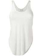 Lost & Found Ria Dunn - Curved Hem Tank - Women - Linen/flax/spandex/elastane - M, White, Linen/flax/spandex/elastane