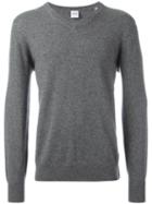 Aspesi V-neck Jumper, Men's, Size: 50, Grey, Cashmere