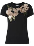 P.a.r.o.s.h. Sequin Embellished T-shirt, Women's, Size: Xs, Black, Cotton/pvc