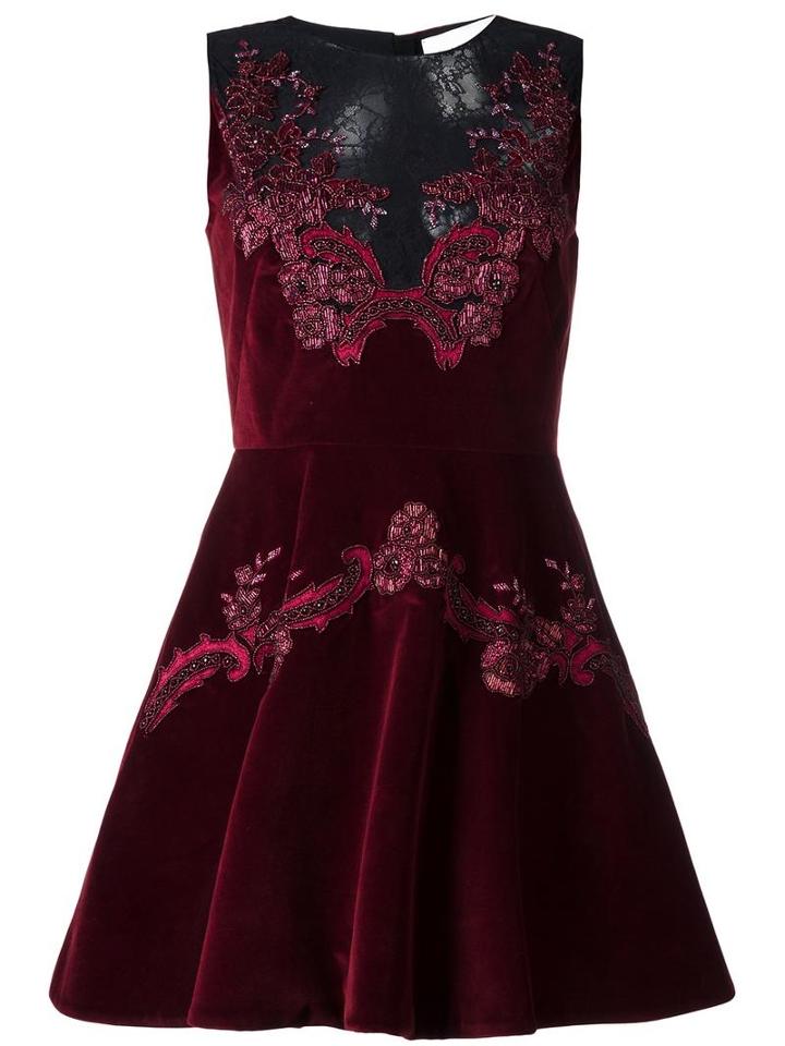 Zuhair Murad Lace Details Dress, Women's, Size: 40, Black, Cotton/viscose/polyamide/spandex/elastane