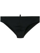 Dsquared2 Rear Logo Swim Briefs, Men's, Size: 46, Black, Polyester/spandex/elastane