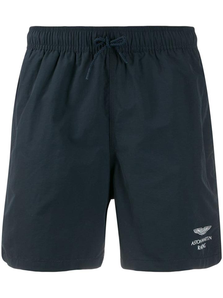 Hackett Amr Solid Swim Shorts - Blue
