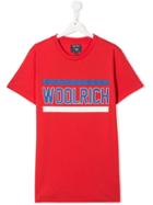 Woolrich Kids Logo T-shirt - Red