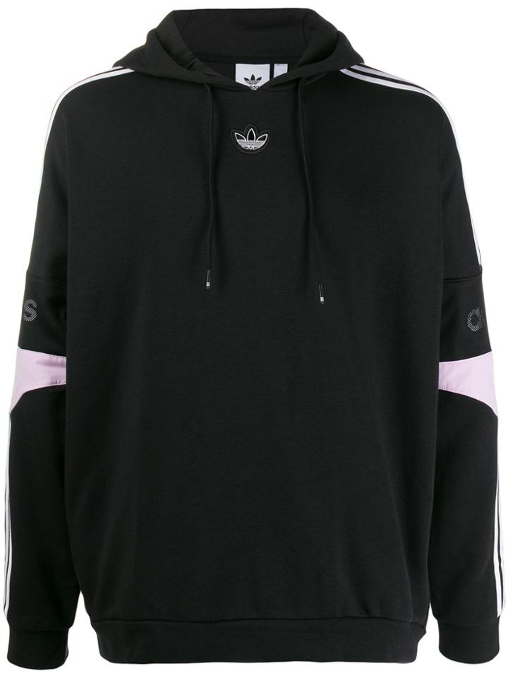 Adidas Signature Stripe Hoodie - Black