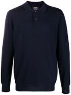 A.p.c. Polo Neck Knitted Sweater - Blue