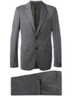 Prada Notched Lapel Two-piece Suit, Men's, Size: 52, Grey, Cupro/virgin Wool