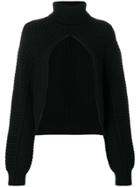 Alexander Wang Split Turtleneck Jumper - Black