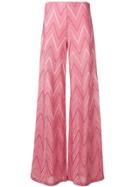 M Missoni Pink Flared Trousers