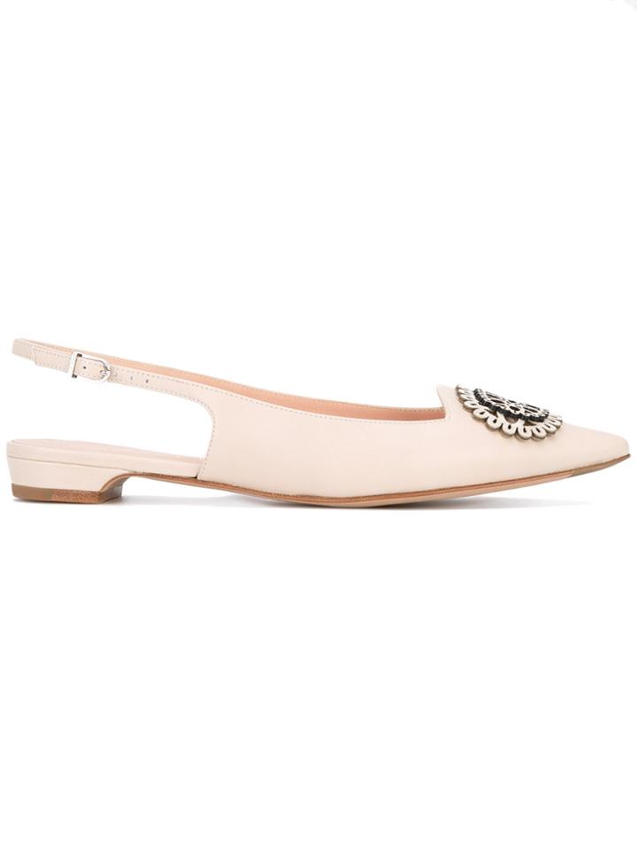 Unützer Embellished Ballerinas - Nude & Neutrals
