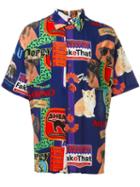 Moschino Vintage Cat & Dog Print Shirt, Men's, Size: Large