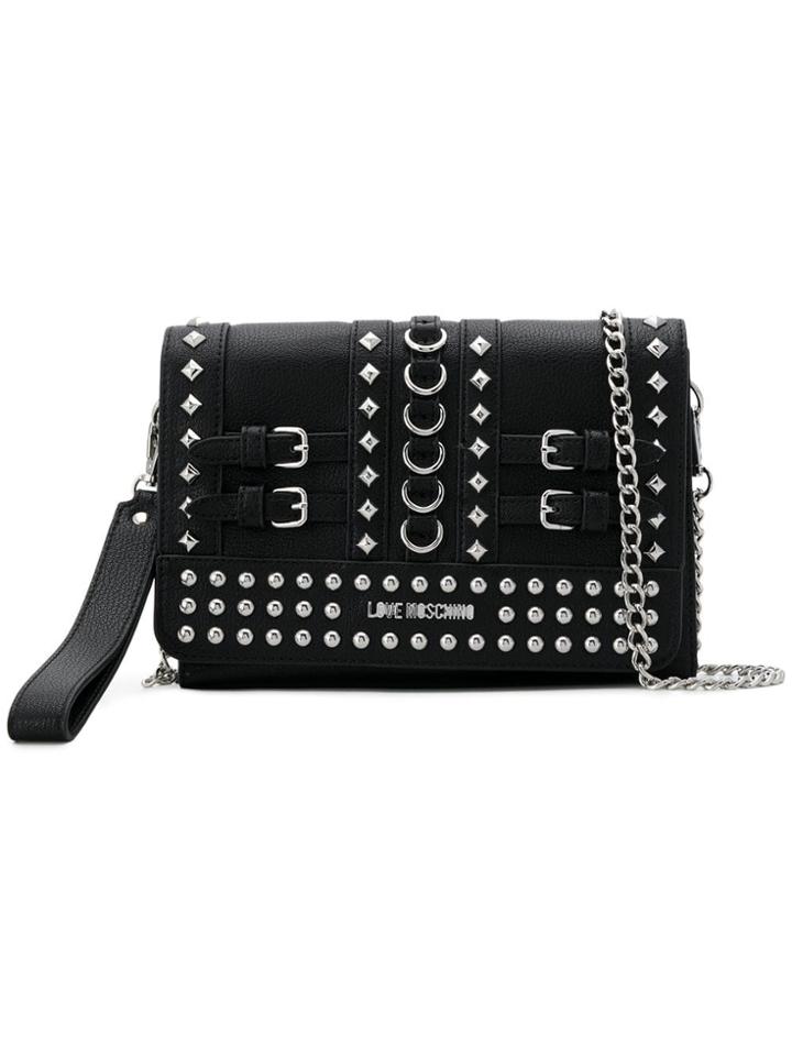 Love Moschino Studded Clutch Bag - Black