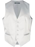 Tagliatore Satin Waistcoat - Grey