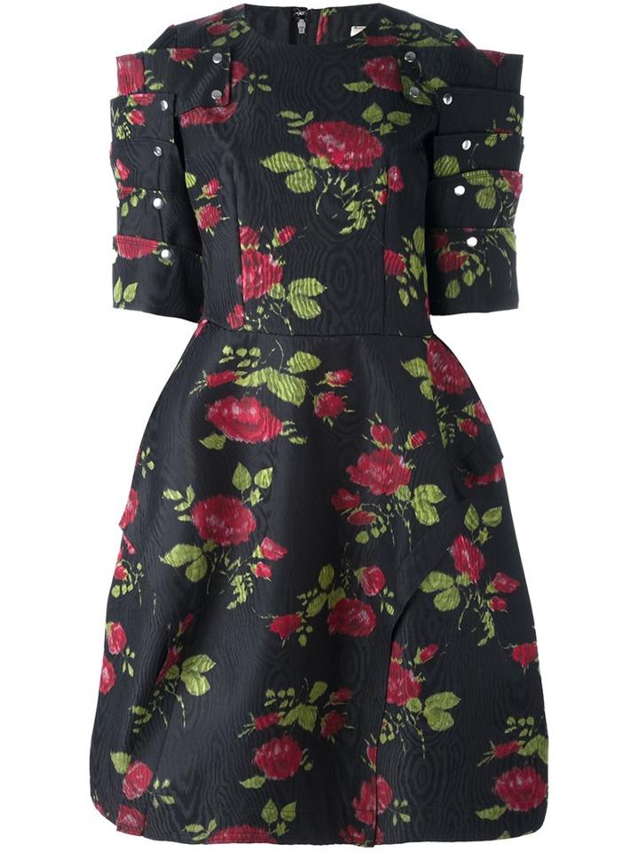 Comme Des Garçons Floral Print Dress
