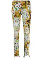 Versace Jeans Couture Multi-print Baroque Skinny Jeans - Blue