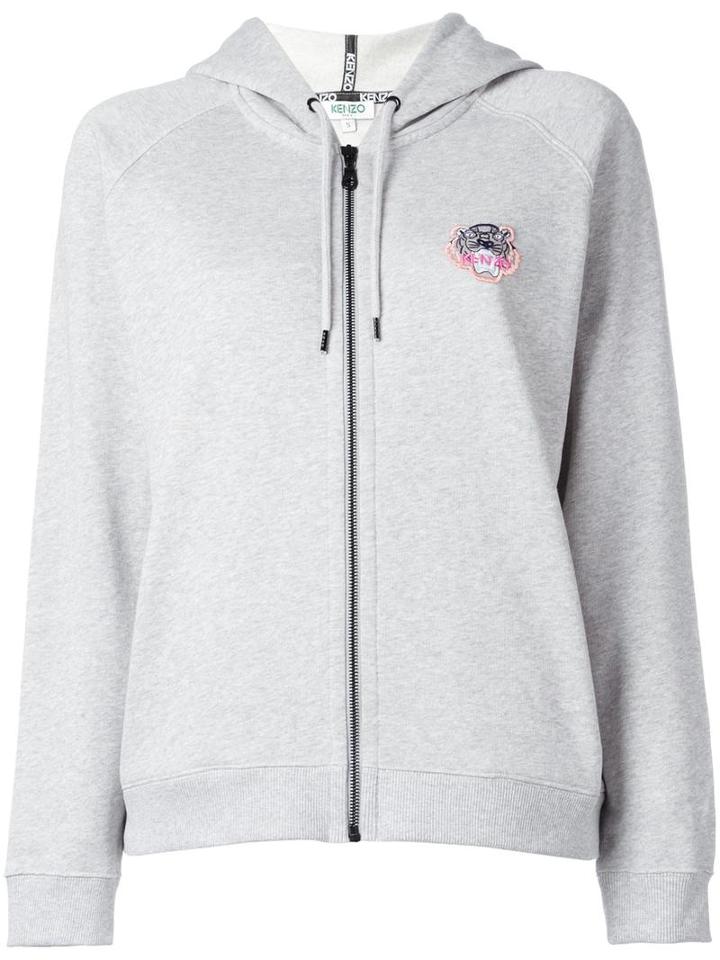 Kenzo Mini Tiger Hoodie, Women's, Size: Medium, Grey, Cotton