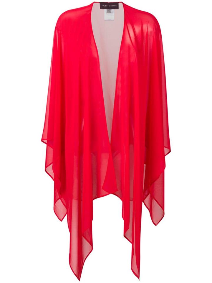 Talbot Runhof Sheer Scarf - Red