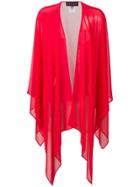 Talbot Runhof Sheer Scarf - Red