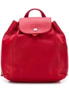 Longchamp Snap Button Fastening Backpack - Red
