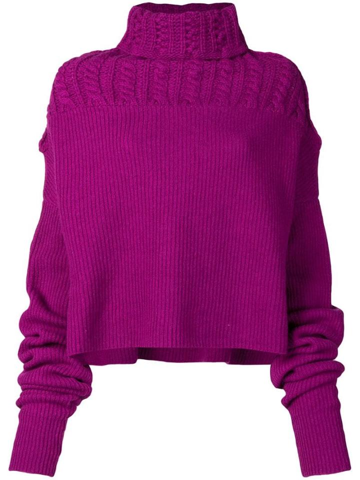 Unravel Project Turtle Neck Jumper - Pink