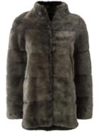 Liska - 'joki' Coat - Women - Mink Fur - M, Women's, Green, Mink Fur
