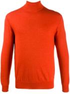 N.peal Fine-knit Funnel Neck Jumper - Orange
