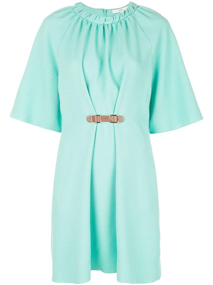 Tibi Buckle Detail Dress - Green