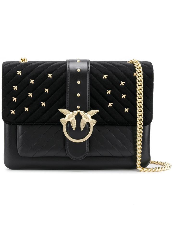 Pinko Square Shaped Shoulder Bag - Black