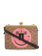 Coach Kiss Lock Cross Body Bag - Red