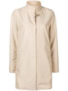 Fay Concealed Front Coat - Neutrals